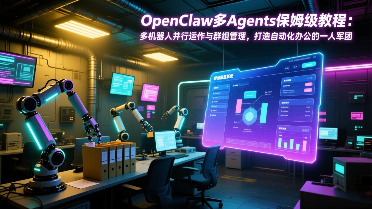 (17563期)OpenClaw多Agents保姆级教程:多机器人并行运作与群组管理,打造自动化办公的一人军团插图 (17563期)OpenClaw多Agents保姆级教程:多机器人并行运作与群组管理,打造自动化办公的一人军团插图