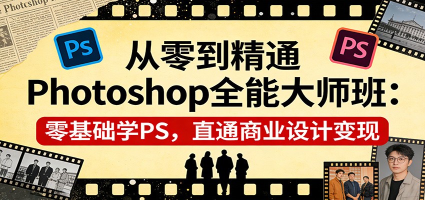 从零到精通Photoshop全能大师班：零基础学PS，直通商业设计变现插图
