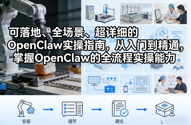 可落地、全场景、超详细的OpenClaw实操指南，从入门到精通，掌握OpenClaw的全流程实操能力插图