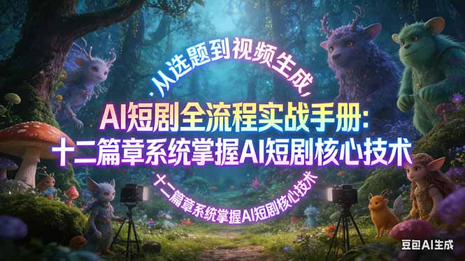 (17620期)AI 短剧全流程实战手册:从选题到视频生成,十二篇章系统掌握 AI 短剧核心技术插图 (17620期)AI 短剧全流程实战手册:从选题到视频生成,十二篇章系统掌握 AI 短剧核心技术插图