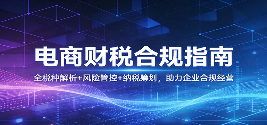 电商财税合规指南:全税种解析+风险管控+纳税筹划,助力企业合规经营插图 电商财税合规指南:全税种解析+风险管控+纳税筹划,助力企业合规经营插图