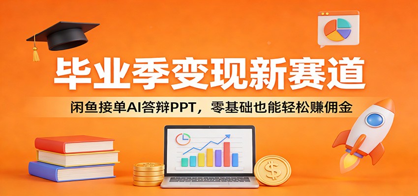 毕业季变现新赛道：闲鱼接单AI答辩PPT，零基础也能轻松赚佣金插图