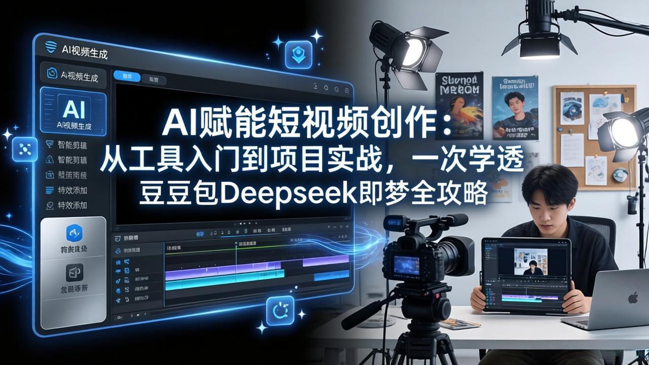 （17762期）AI赋能短视频创作：从工具入门到项目实战，一次学透豆包Deepseek即梦全攻略插图
