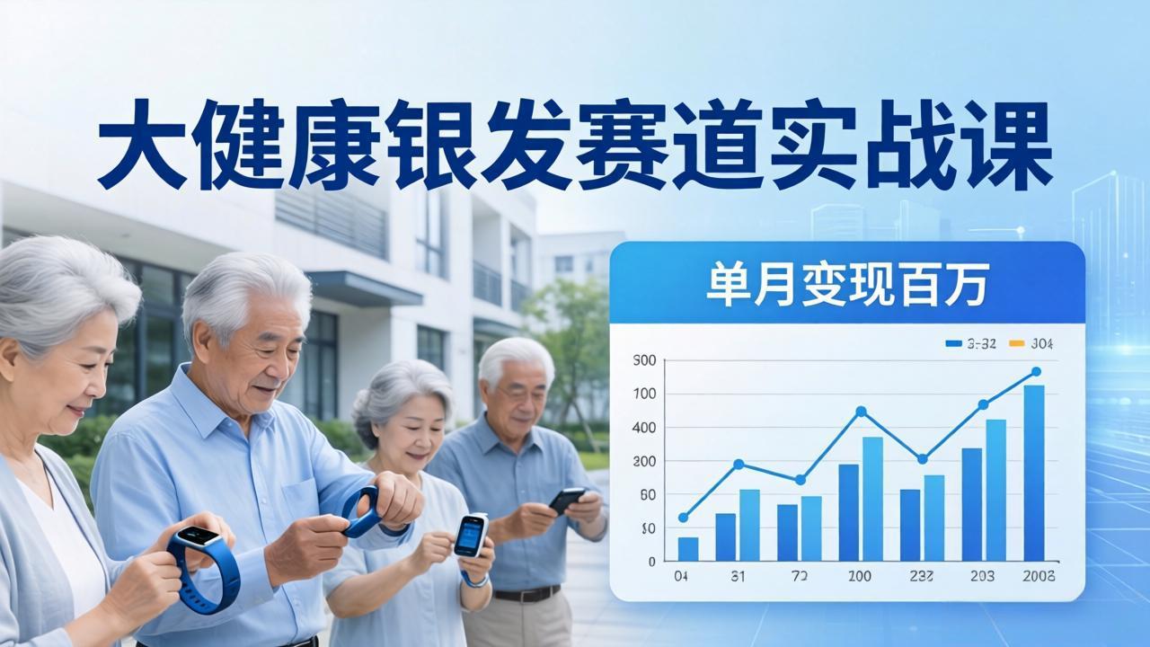 （17754期）大健康银发赛道实战课：拆解视频号线索型 IP 单月变现百万逻辑，教你精准获客高效变现插图