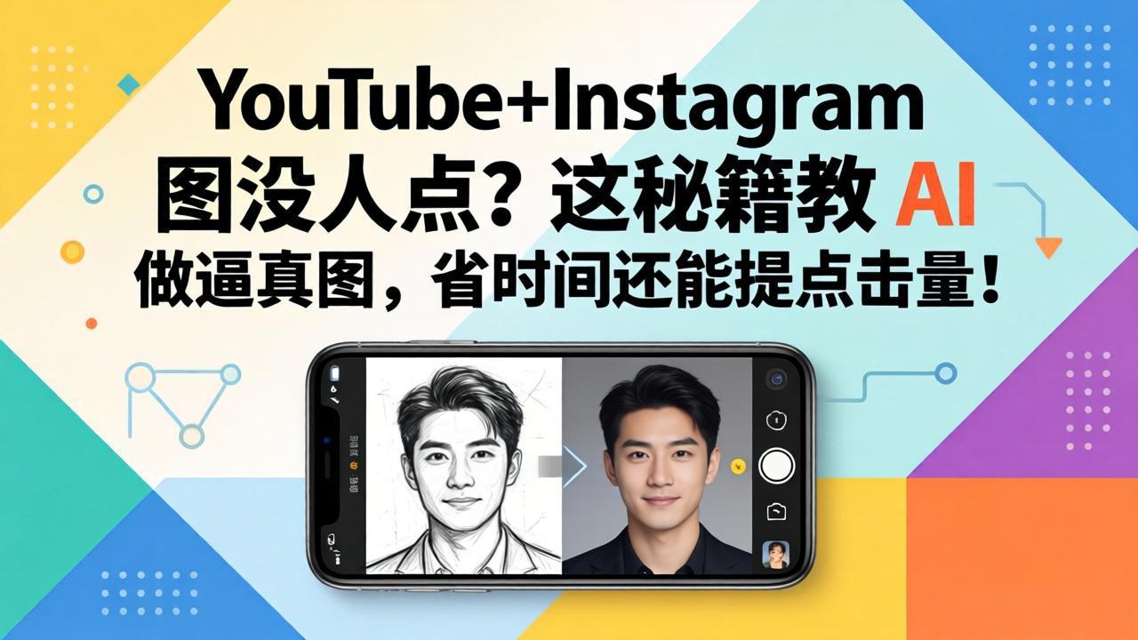 （17911期）YouTube+Instagram 图没人点？这秘籍教 AI 做逼真图，省时间还能提点击量插图