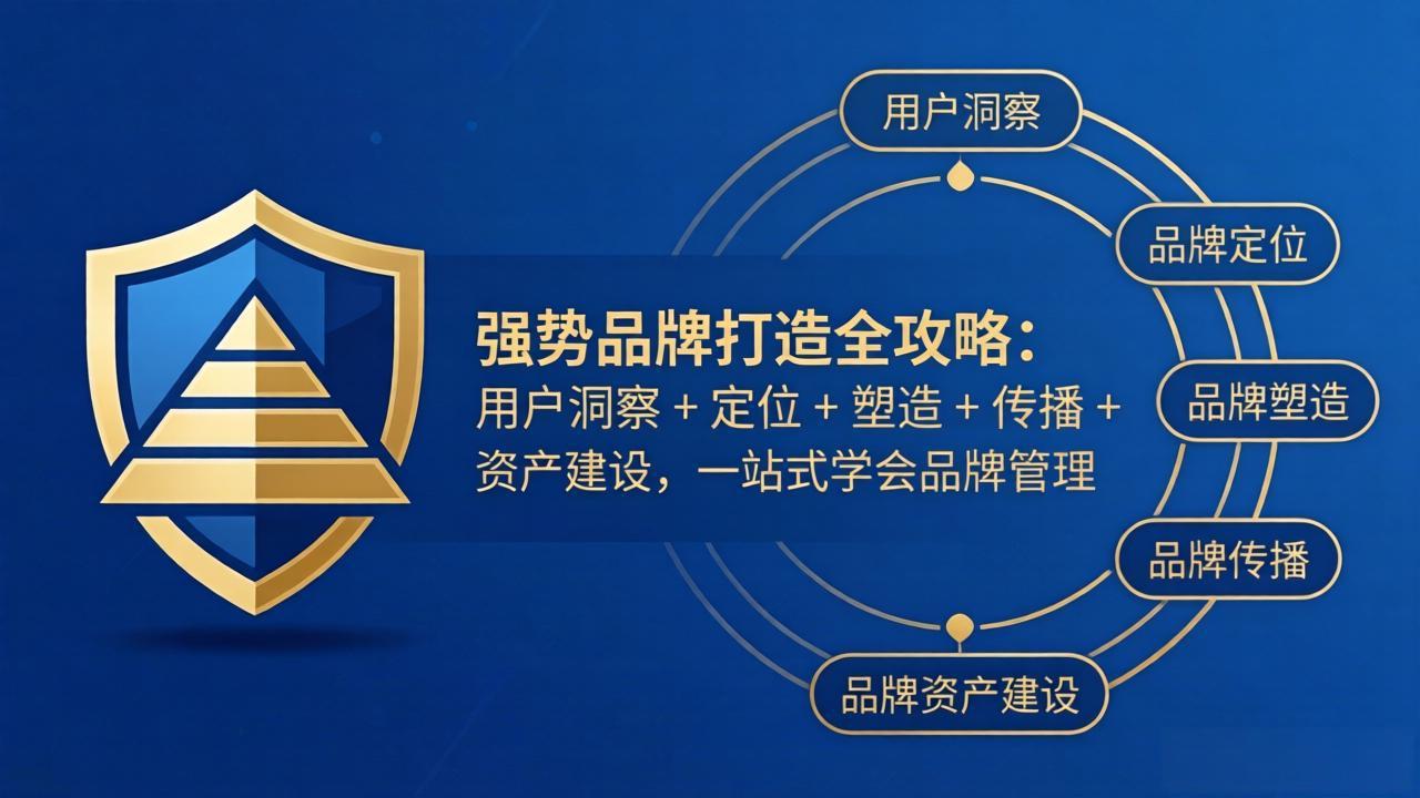 （17889期）强势品牌打造全攻略：用户洞察 + 定位 + 塑造 + 传播 + 资产建设，一站式学会品牌管理插图