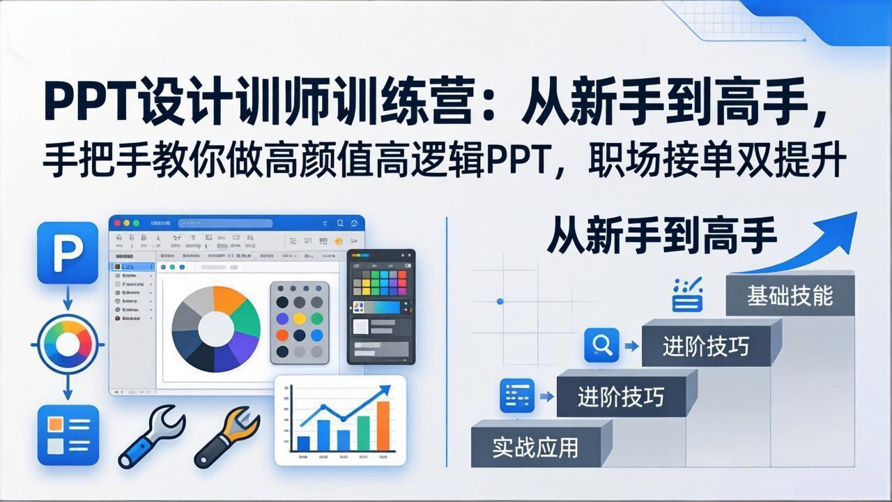（17886期）PPT设计训师训练营：从新手到高手，手把手教你做高颜值高逻辑PPT，职场接单双提升插图
