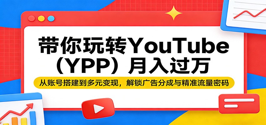带你玩转YouTube(YPP)月入过万:从账号搭建到多元变现,解锁广告分成与精准流量密码插图 带你玩转YouTube(YPP)月入过万:从账号搭建到多元变现,解锁广告分成与精准流量密码插图