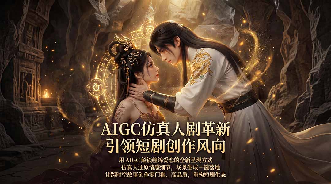 （18199期）AIGC 仿真人短剧创作革新，解锁仙侠爱恋全新呈现，一键出高质场景，零门槛打造爆款剧集插图