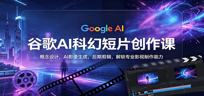 谷歌AI科幻短片创作课：概念设计，AI影像生成，后期剪辑，解锁专业影视制作能力插图