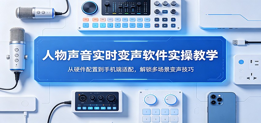 人物声音实时变声软件实操教学：从硬件配置到手机端适配，解锁多场景变声技巧插图