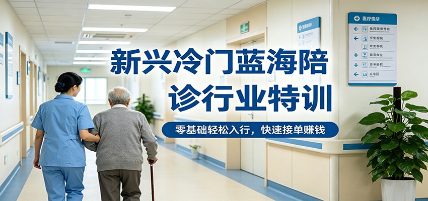 新兴冷门蓝海陪诊行业特训，零基础轻松入行，快速接单赚钱插图