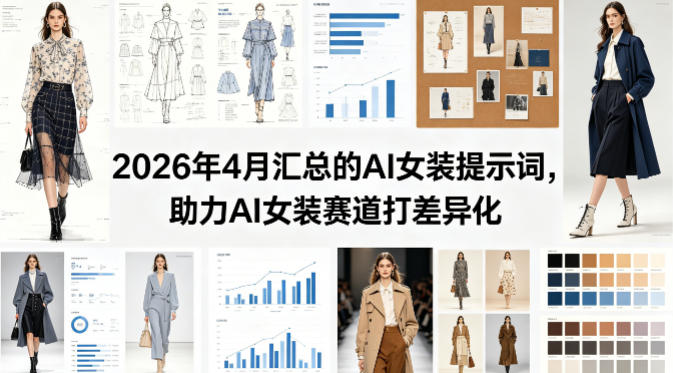 2026年4月汇总的AI女装提示词，助力AI女装赛道打差异化插图