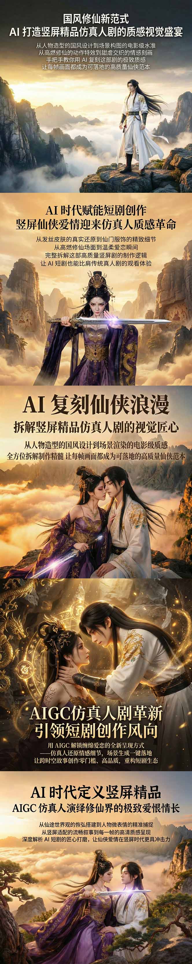 （18199期）AIGC 仿真人短剧创作革新，解锁仙侠爱恋全新呈现，一键出高质场景，零门槛打造爆款剧集插图1