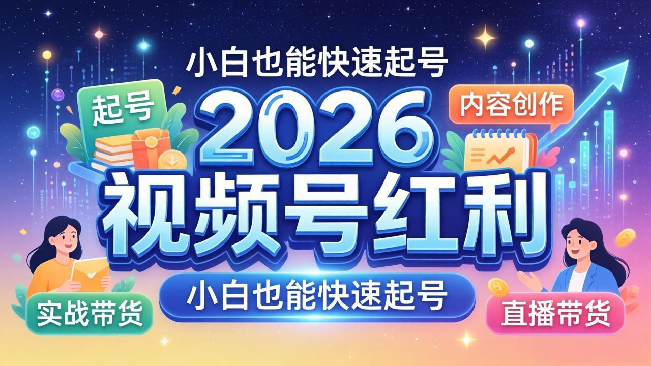 (18222期)2026视频号红利实战营,大佬亲授起号、内容、直播、IP、投流、私域、矩阵全套落地打法插图 (18222期)2026视频号红利实战营,大佬亲授起号、内容、直播、IP、投流、私域、矩阵全套落地打法插图