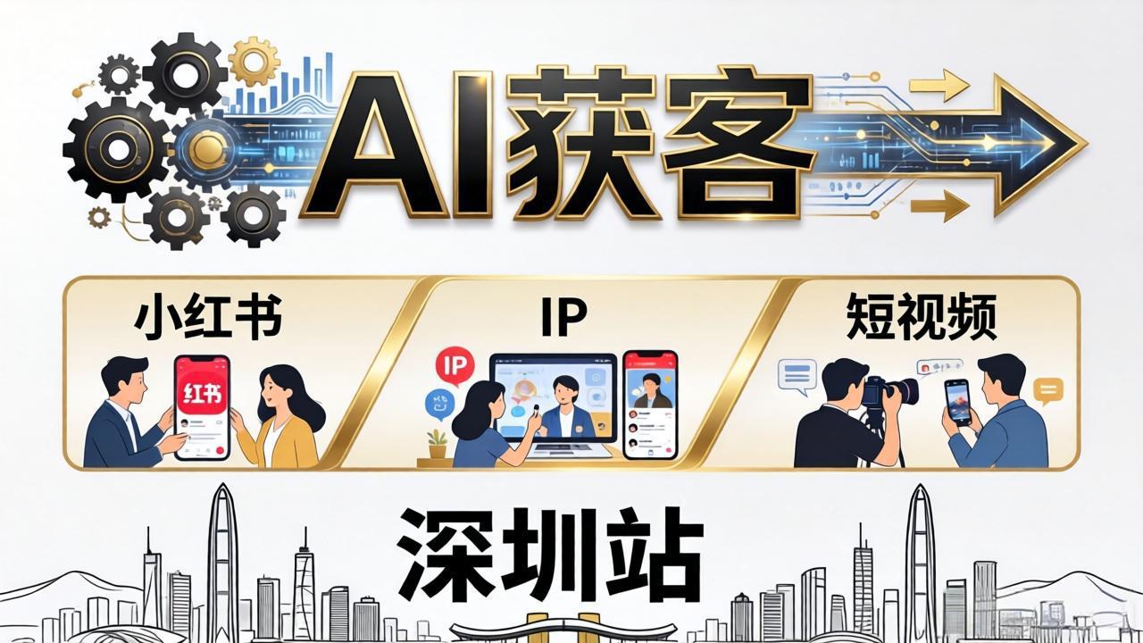 （18226期）2026AI获客大课深圳站：4月17日-19日3天2夜拆透小红书+IP+短视频，老板操盘手必来插图