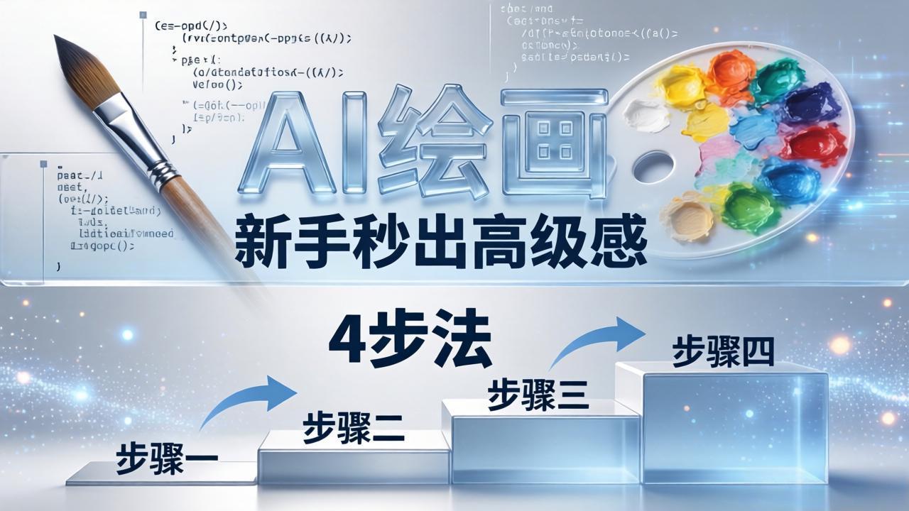 （18225期）AI绘画入门别再硬磕了！即梦4步法：万能提示词公式+BRTR框架，新手秒出高级感插图