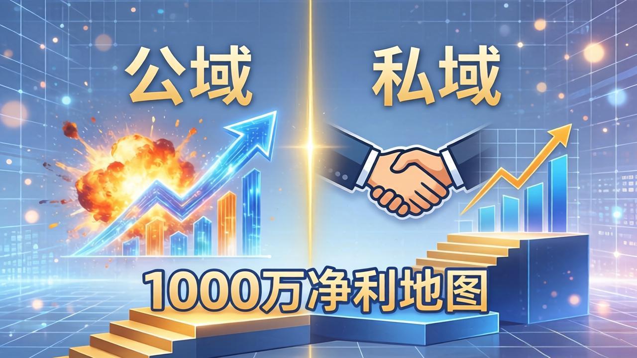 （18217期）公域玩命出爆款，私域悄悄做成交：这套AI内训课，2026给你打通1000万净利的地图插图