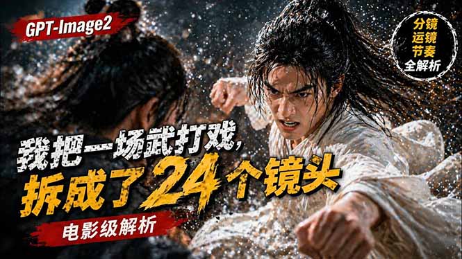 （18212期）用GPT-Image2，把一段武打对决拆成24个连续镜头，从人物建立、动作衔接、运镜节奏，到情绪爆发插图