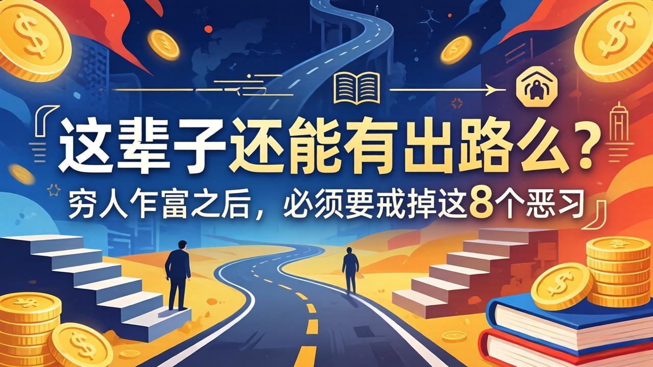 （18214期）关于人生两篇付费文章【这辈子还能有出路么？】【穷人乍富之后，必须要戒掉这8个恶习】插图
