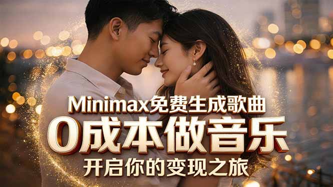 （18401期）Minimax免费生成歌曲实测！0成本做音乐，说唱流行Lofi一键生成插图