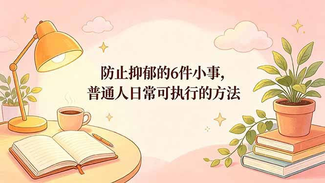 (18385期)付费文章:防止抑郁的6件小事,普通人日常可执行的方法插图 (18385期)付费文章:防止抑郁的6件小事,普通人日常可执行的方法插图