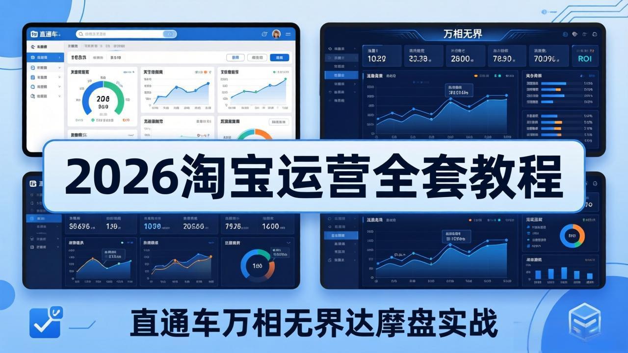 （18373期）2026淘宝运营全套教程(更新5月8日)，直通车万相无界达摩盘实战，从基础到进阶提升流量转化插图