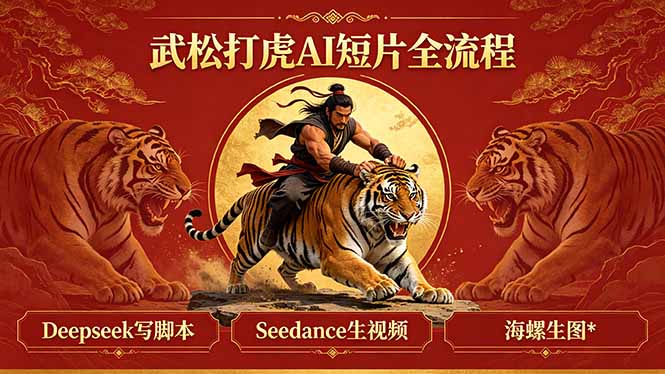 (18370期)武松打虎AI短片全流程:Deepseek写脚本+Seedance生视频+海螺生图插图 (18370期)武松打虎AI短片全流程:Deepseek写脚本+Seedance生视频+海螺生图插图