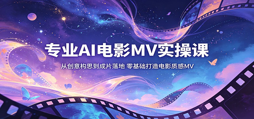 专业AI电影MV实操课：从创意构思到成片落地，零基础打造电影质感MV插图
