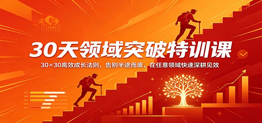 30天领域突破特训课：30×30高效成长法则，告别半途而废，在任意领域快速深耕见效插图