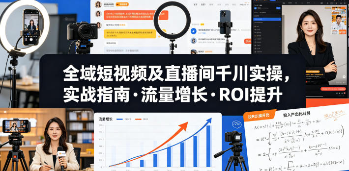 全域短视频及直播间千川实操，实战指南·流量增长·ROI提升插图
