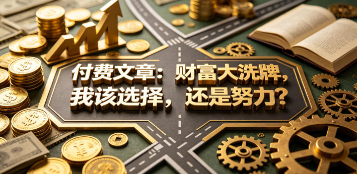 付费文章：财富大洗牌，我该选择，还是努力？插图