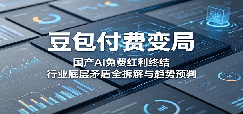 豆包付费变局:国产AI免费红利终结,行业底层矛盾全拆解与趋势预判插图 豆包付费变局:国产AI免费红利终结,行业底层矛盾全拆解与趋势预判插图