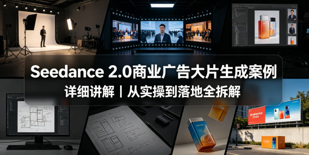Seedance 2.0商业广告大片生成案例详细讲解｜从实操到落地全拆解插图