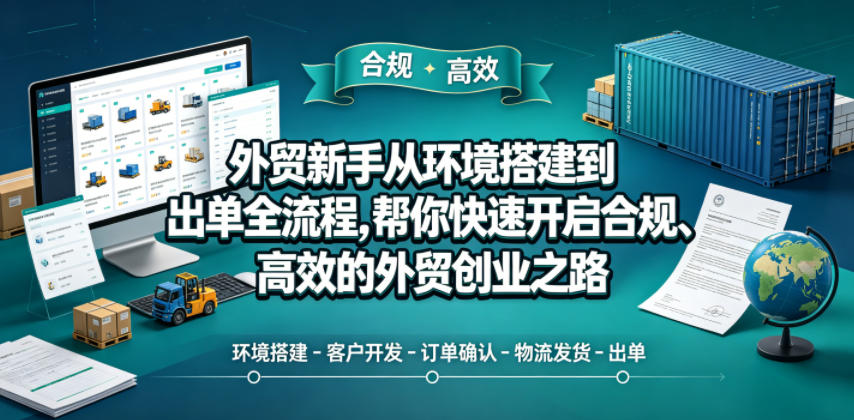 外贸新手从环境搭建到出单全流程，帮你快速开启合规、高效的外贸创业之路插图