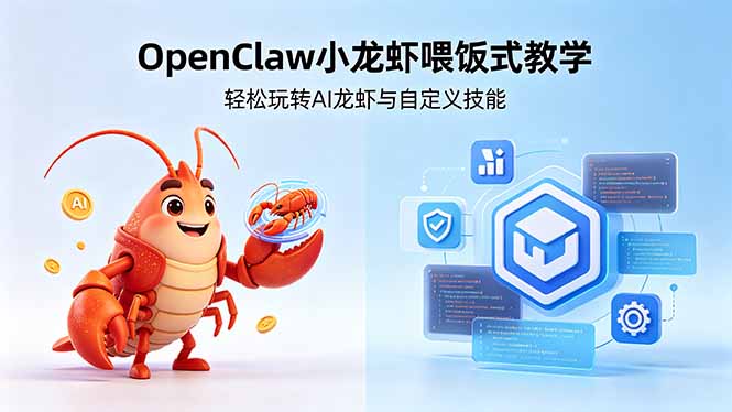 (18566期)不用懂技术!OpenClaw小龙虾喂饭式教学,轻松玩转AI龙虾与自定义技能 (5月22更新)插图 (18566期)不用懂技术!OpenClaw小龙虾喂饭式教学,轻松玩转AI龙虾与自定义技能 (5月22更新)插图