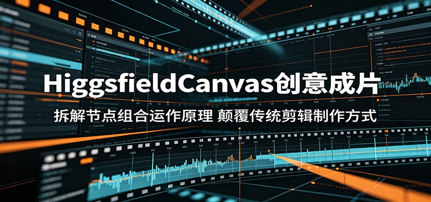 HiggsfieldCanvas创意成片:拆解节点组合运作原理,颠覆传统剪辑制作方式插图 HiggsfieldCanvas创意成片:拆解节点组合运作原理,颠覆传统剪辑制作方式插图