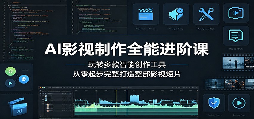 AI影视制作全能进阶课:玩转多款智能创作工具,从零起步完整打造整部影视短片插图 AI影视制作全能进阶课:玩转多款智能创作工具,从零起步完整打造整部影视短片插图
