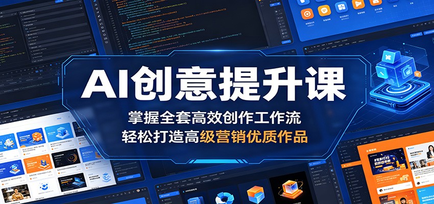 AI创意提升课：掌握全套高效创作工作流，轻松打造高级营销优质作品插图