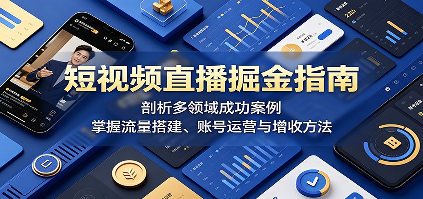短视频直播掘金指南:剖析多领域成功案例,掌握流量搭建、账号运营与增收方法插图 短视频直播掘金指南:剖析多领域成功案例,掌握流量搭建、账号运营与增收方法插图