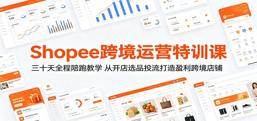 Shopee跨境运营特训课:三十天全程陪跑教学,从开店选品投流打造盈利跨境店铺插图 Shopee跨境运营特训课:三十天全程陪跑教学,从开店选品投流打造盈利跨境店铺插图