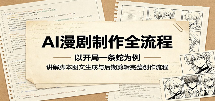 AI漫剧制作全流程:以开局一条蛇为例,讲解脚本图文生成与后期剪辑完整创作流程插图 AI漫剧制作全流程:以开局一条蛇为例,讲解脚本图文生成与后期剪辑完整创作流程插图