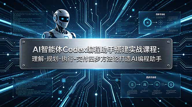 (19124期)AI智能体Codex编程助手搭建实战课程:理解-规划-执行-交付四步方法论打造AI编程助手插图 (19124期)AI智能体Codex编程助手搭建实战课程:理解-规划-执行-交付四步方法论打造AI编程助手插图