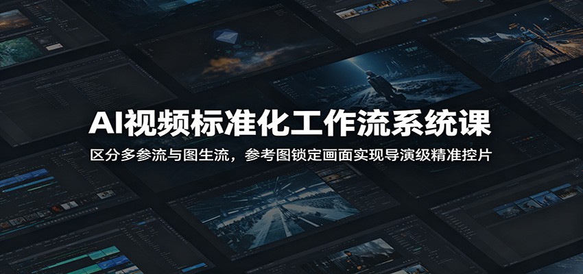 AI视频标准化工作流系统课:区分多参流与图生流,参考图锁定画面实现导演级精准控片插图 AI视频标准化工作流系统课:区分多参流与图生流,参考图锁定画面实现导演级精准控片插图