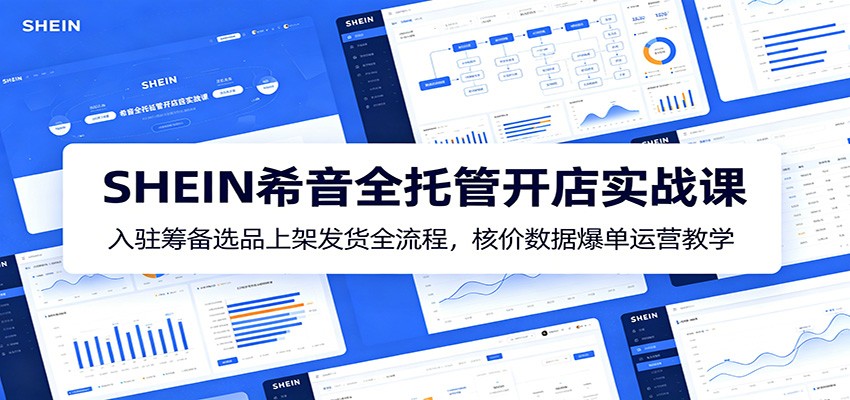 SHEIN希音全托管开店实战课：入驻筹备选品上架发货全流程，核价数据爆单运营教学插图