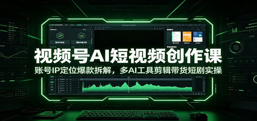视频号AI短视频创作课:账号IP定位爆款拆解,多AI工具剪辑带货短剧实操插图 视频号AI短视频创作课:账号IP定位爆款拆解,多AI工具剪辑带货短剧实操插图