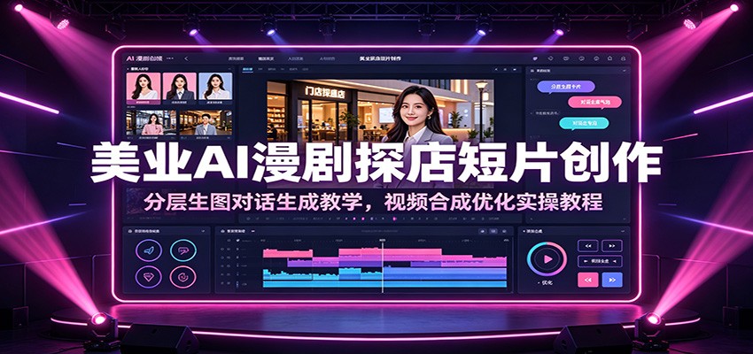 美业AI漫剧探店短片创作:分层生图对话生成教学,视频合成优化实操教程插图 美业AI漫剧探店短片创作:分层生图对话生成教学,视频合成优化实操教程插图