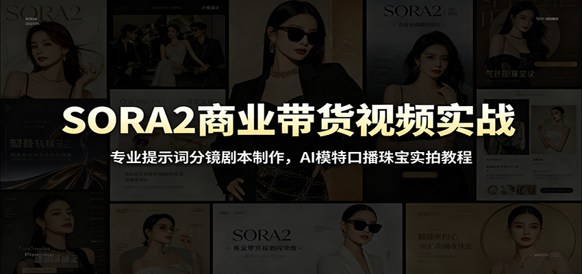 SORA2商业带货视频实战:专业提示词分镜剧本制作,AI模特口播珠宝实拍教程插图 SORA2商业带货视频实战:专业提示词分镜剧本制作,AI模特口播珠宝实拍教程插图
