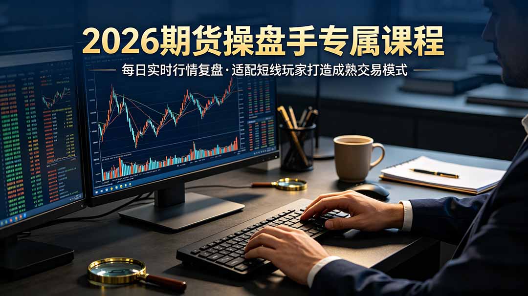 （19300期）2026期货操盘手专属课程-更新7月11，每日实时行情复盘，适配短线玩家打造成熟交易模式插图