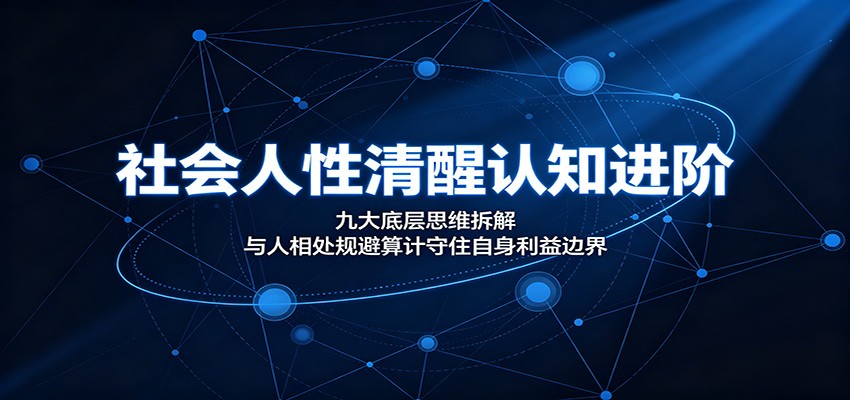 社会人性清醒认知进阶:九大底层思维拆解,与人相处规避算计守住自身利益边界插图 社会人性清醒认知进阶:九大底层思维拆解,与人相处规避算计守住自身利益边界插图